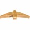 Ekena Millwork Bellingham Rough Sawn Timber Gable Bracket, Western Red Cedar, 48"W x 14"H x 6"D x 6"F, 7/12 Pitch GBW048X14X0606BEL00RWR - alternate 4